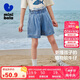 迷你巴拉女童短褲夏季寶寶花苞褲柔軟牛仔輕薄透氣褲子