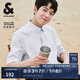 杰克·瓊斯（JACK&JONES）25年春夏季易打理商務(wù)休閑零壓短袖襯衫男士免燙半袖純色襯衣男裝 C42巖灰色 XL
