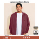 ABERCROMBIE & FITCH男裝女裝情侶裝25春季經(jīng)典小麋鹿運動(dòng)風(fēng)寬松連帽衛衣KI122-5251 深酒紅色 L (180/108A)
