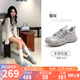 駱駝（CAMEL）【王俊凱同款】登山鞋女機甲版戶外丑萌鞋 L25M202007 銀/灰 37