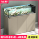 德克（D&A）極窄溪流缸客廳魚缸一體缸自循環(huán)懶人養(yǎng)魚免換水生態(tài)缸底濾水族箱 星空銀（標(biāo)配款） 150x50x125cm