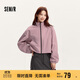 森馬（Semir）外套女立領(lǐng)格紋春秋季特寬松抽繩撞色夾克109524108011