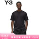 Y-3【 七夕禮物】y3 REG SS TEE男士T恤圓領(lǐng)短袖純棉t恤52IW0066 黑色 M