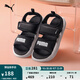 彪馬（PUMA）緩震中底魔術(shù)貼透氣涼鞋男女夏季休閑拖鞋SANDAL395429 黑色-白-07 40.5