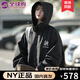 CesamSport品牌聯(lián)名沖鋒衣男女同款夾克男春秋季新款外套男情侶款潮牌上衣服 黑色（B） XL