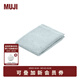 MUJI 棉絨 植物原料染色 面巾 毛巾洗臉巾 純棉 JJ58CC4S 煙熏綠色 34*85cm