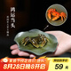 藏壺天下【七夕禮物】宜興紫砂變色螃蟹茶寵純手工精品原礦荷葉茶玩可養(yǎng)茶 鴻運(yùn)當(dāng)頭