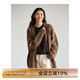 旅途原品 毛衣外套女羊毛開衫100%羊毛針織衫潮文藝可可復(fù)古澳洲美麗諾V領(lǐng) 焦茶棕 - 100%澳洲美麗諾羊毛 M (160cm)