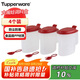 特百惠（Tupperware）大嘴蛙調(diào)料盒4個裝廚房調(diào)味盒塑料存儲調(diào)料罐保鮮盒帶勺子500ML*4
