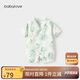 babylove嬰兒連體衣夏季竹棉山茶紗布和尚服新生兒寶寶衣服薄款透氣哈衣