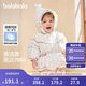 巴拉巴拉嬰兒花版羽絨服女童冬季短款外套保暖2024甜美時(shí)尚萌208424107010
