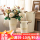 漫生活鐵藝醒花桶高35cm家用鮮花桶花瓶插花水養花店插花仿真花盆干花桶