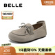 百麗（Belle）復(fù)古勃肯鞋女2025秋新商場(chǎng)同款柔軟舒適蝴蝶結(jié)單鞋E1M1DCA5預(yù)售 灰色 38 (240mm)