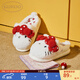 果殼（Gukoo）拖鞋女Hellokitty系列冬季毛絨保暖新款可愛(ài)女士居家棉拖鞋 KT棉拖 38-39