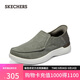 斯凱奇（Skechers）閃穿鞋男鞋夏季透氣一腳蹬休閑健步鞋通勤商務(wù)鞋205065
