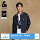 杰克·瓊斯（JACK&JONES） 男裝牛仔夾克外套高街時(shí)尚百搭拼色尖領(lǐng)休閑長(cháng)袖上衣225357021