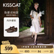 KISSCAT接吻貓西西里陳都靈同款25秋兩穿一腳蹬單鞋瑪麗珍不累腳奶奶鞋 咖啡色 38