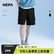 NEPA耐葩25年新品男女同款情侶夏季戶外運(yùn)動多口袋工裝短褲7LC1765 黑色C01 M 165/78A（080）
