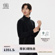 KOLON SPORT/可隆立領(lǐng)抓絨夾克 男子秋冬戶外運(yùn)動(dòng)透濕保暖上衣外套 LHFJ5SN005-BK 黑色 L 175/96A