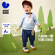 迷你巴拉男童女童長(cháng)袖套裝秋寶寶入園不易變形衛衣長(cháng)褲兩件套新品