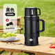 明霞保溫壺大容量便攜不銹鋼保溫杯暖瓶家用旅行車(chē)載水壺戶(hù)外熱水杯子