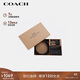 蔻馳（COACH）【品牌直供】男士腰帶卡包禮盒套裝45MM黑灰色拼色CW351