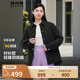 波司登（BOSIDENG）【反季】輕薄羽絨服女短款90絨襯衫領(lǐng)商務(wù)寬松顯瘦休閑保暖外套 黑色8056 L 170/92A