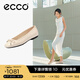 愛步（ECCO）七夕禮物 芭蕾舞鞋女 25年百搭淺口單鞋蝴蝶結(jié)女鞋 舞悅234313 石灰色23431301378 38