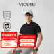 威可多（VICUTU）【Ever Polo】男士潮流橙標(biāo)棉舒適短袖上衣免燙保羅衫 黑色（二代） L