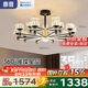 惠普輕奢led客廳大燈水晶吊燈全光譜護(hù)眼中山燈具現(xiàn)代北歐吊燈包安裝