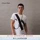 Calvin Klein Jeans夏季男女情侶中性ck純棉醒目大字母印花圓領(lǐng)短袖T恤J318471 YAF-白色 S （推薦120-135斤）