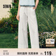 森馬（Semir）休閑褲女寬松闊腿褲顯腿長(cháng)時(shí)尚百搭2025夏季花邊褲子107425127060