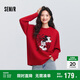 森馬（Semir）[商場(chǎng)同款]迪士尼米奇家族合作系列毛衣女2025特寬松101125107005