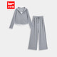 IEF/愛(ài)依服【微胖】大碼女裝2025秋季韓系簡(jiǎn)約休閑運動(dòng)風(fēng)上下套褲