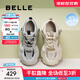百麗（Belle）拼接老爹鞋女商場(chǎng)同款網(wǎng)面透氣厚底鞋D5D1DBM5 米杏 36 (230mm)