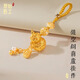 原始匠工黃銅葫蘆花絲工藝鏤空銅葫蘆鑰匙扣汽車(chē)鑰匙掛件辦公室禮品