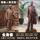肖像雕塑定制真人像人物銅像紀念親人父母老人鑄銅玻璃鋼雕像 人物雕塑定制--定金