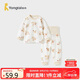童泰（TONGTAI）寶寶秋衣套裝春秋季純棉嬰兒衣服兒童高腰護(hù)肚家居服棕色90cm