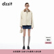 DZZIT地素棉衣棉服秋冬少女巴恩風(fēng)燈芯絨上衣女 米白色 XS