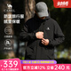駱駝情侶搖粒絨夾克外套男士加厚保暖戶外運(yùn)動(dòng)登山服秋冬季M33CA6V129 幻影黑，男女同款 L