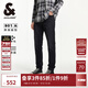 杰克·瓊斯（JACK&JONES）男裝秋季舒適百搭水洗修身版型彈力長(cháng)褲休閑褲牛仔褲男224432095 A15黑色牛仔 32 175 W32/L32