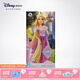 迪士尼（Disney）經(jīng)典公主艾莎安娜貝兒手辦女孩玩具洋娃娃玩偶兒童生日禮物 長發(fā)公主 17cm