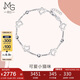 周生生七夕禮物Pt950PetChat小貓手鏈女款90419B計(jì)價19厘米5.65克