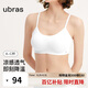 ubras七夕禮物無(wú)尺碼軟糯華夫格女士?jī)?nèi)衣女文胸罩 背勾款-白色