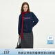 范思藍(lán)恩美式無(wú)帽字母刺繡圓領(lǐng)衛(wèi)衣女秋冬2024新款寬松上衣14329 藏青 S
