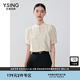 衣香麗影新中式國(guó)風(fēng)襯衫女夏季新款珍珠盤扣優(yōu)雅天絲上衣 米色 L