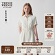 Teenie Weenie小熊女裝白色連衣裙2025年夏季新款簡(jiǎn)約氣質(zhì)通勤學(xué)院裙子 乳白色 L
