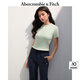 ABERCROMBIE & FITCH【多色圓領(lǐng)T】女裝25夏新款經(jīng)典小麋鹿圓領(lǐng)短袖T恤KI139-5272 綠色 S (165/92A)