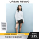 UR2025秋季新款女裝立體花朵珠片寬松長袖T恤UYU450019 本白 (偏寬松) S