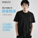 MARKLESS 【液氨柔順】100%純棉男士T恤50支夏季干爽短袖0635 星空黑 XL